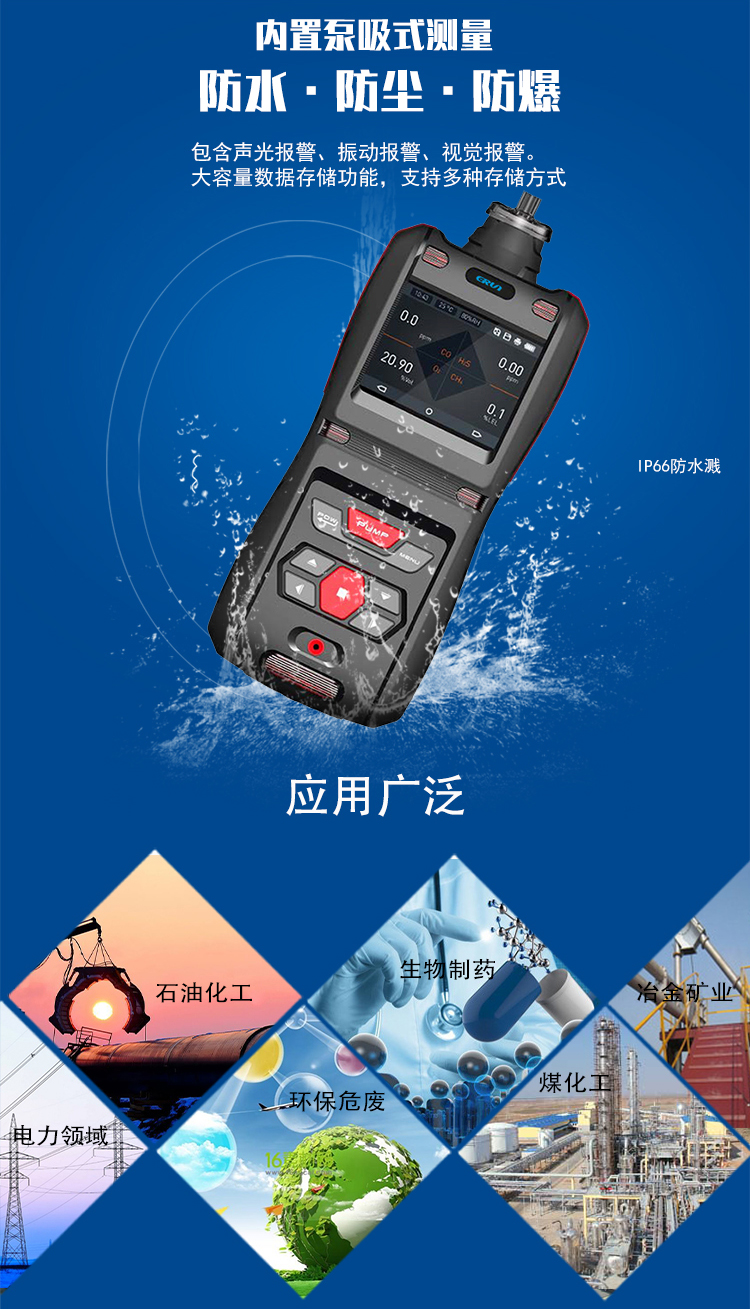 便攜泵吸式亞硝酸乙酯氣體檢測(cè)報(bào)警儀
